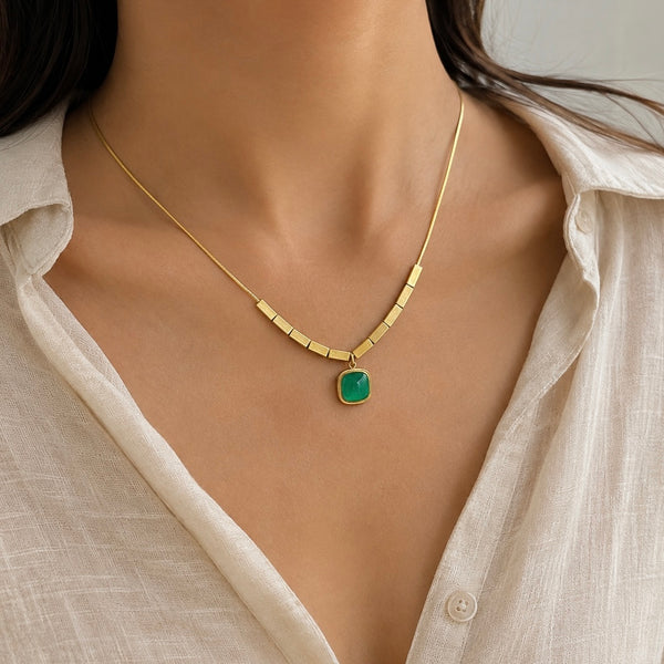 Crystal Cubes Necklace