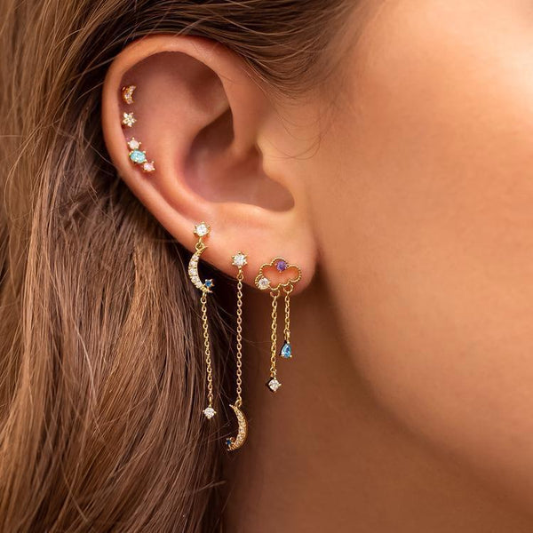 Midnight Mirage Mismatch Earring Set