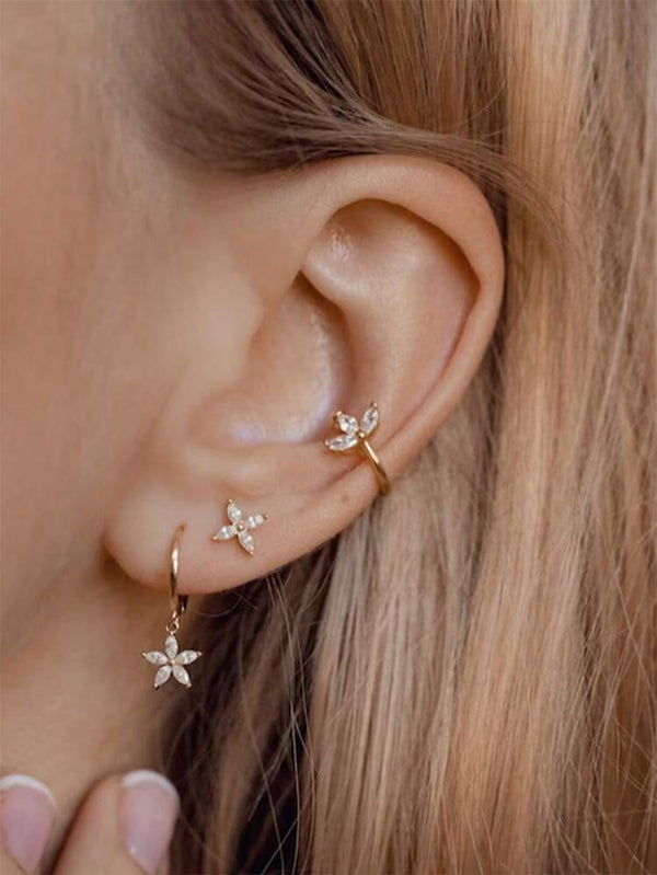 Mini Flora Earrings Set