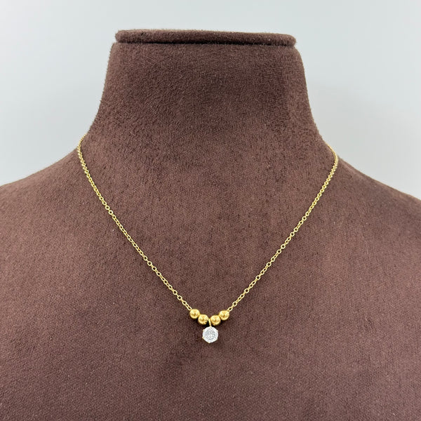 Tiny Single Stone Necklace