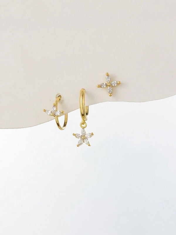 Mini Flora Earrings Set