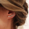 Aurelia Crystal Ear Climber Earring Set