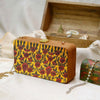 Embroidered Design Rectangular Shape Clutch