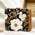 Black Floral Print Clutch