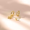Golden Glimmerfly Earrings Set