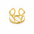 Oval Decore Layer Cuff Ring