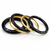 Luxe Resin & Stainless Steel Bangle Set