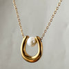 Pearl Golden U Necklace