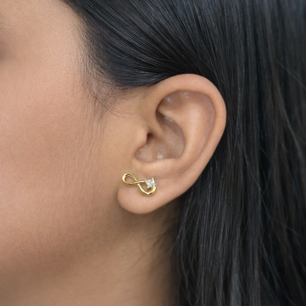 Infinity Diamond Earrings