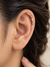 Triple Crystal Arc Ball Back Stud