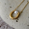 Pearl Golden U Necklace