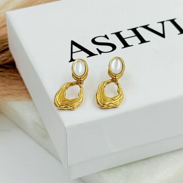 Moonstone Drop Earrings