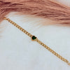 Heart Emerald Bracelet