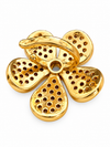 Avira Crystal Flower Ear Cuff