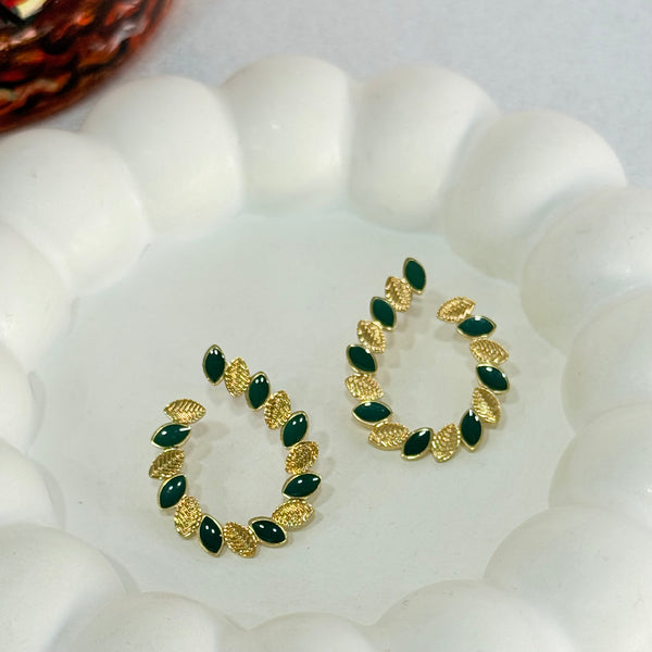 Emerald bloom Earrings