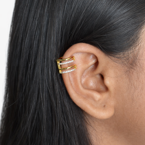 Duo Crystal Ear Cuff
