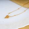 Golden Heart Lock Necklace