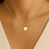 Shell Heart Pendant Necklace