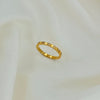Golden spark band ring