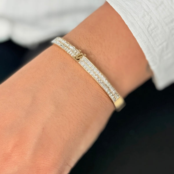 LV Double line Diamond kada