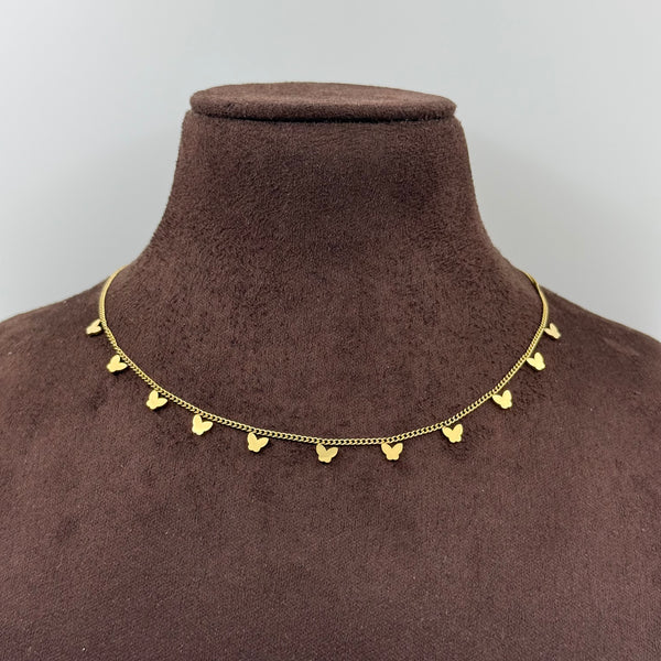 Hanging Butterfly TanmaniyaNecklace