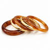 Luxe Resin & Stainless Steel Bangle Set
