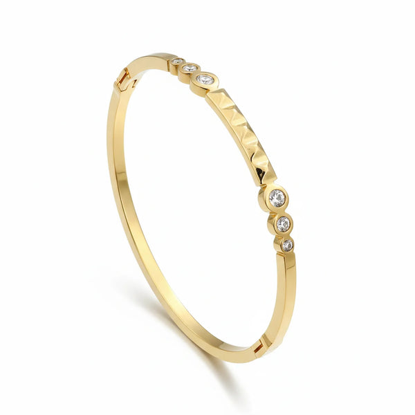 Gold Plated Diamond Kada