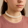 Double layer Pearl Choker