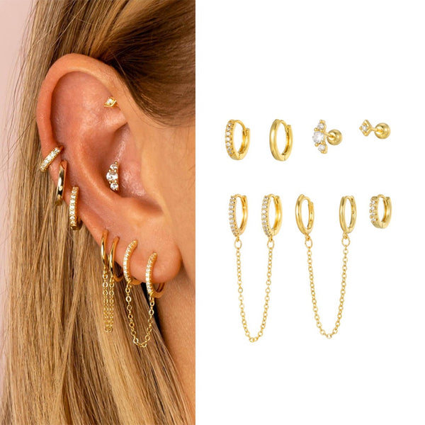 ChainLuxeMismatch Earring Set