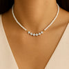 Pearl Diamond Pendant Necklace