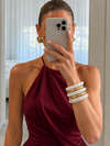 Luxe Resin & Stainless Steel Bangle Set
