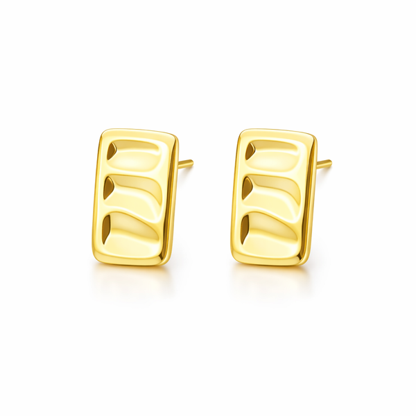Rectangle Staple Earrings