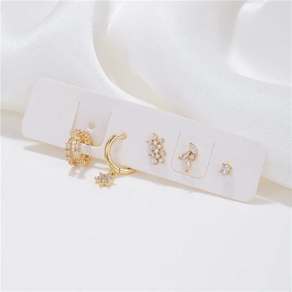Floral CharmEar Stack - Mismatch