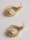 Divine pearl wrap earrings