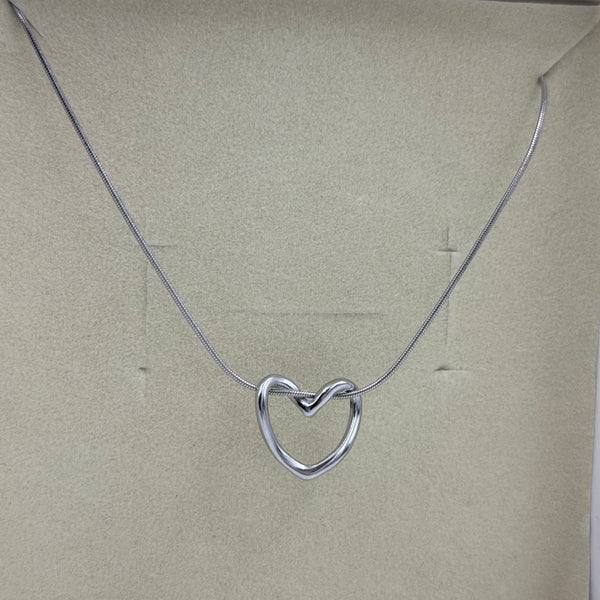 Hollow Heart Pendant Necklace