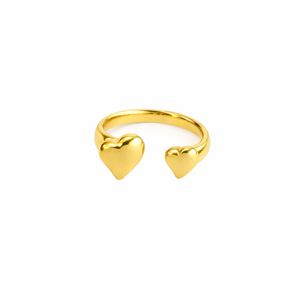 Double heart Ring