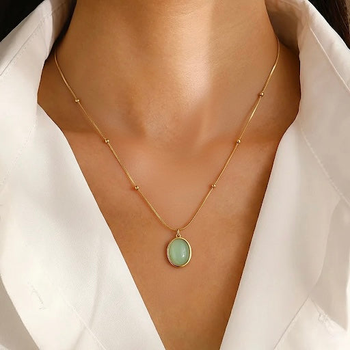 Cat Eye Stone Necklace