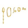 Liquid Gold Mismatch Earring Set