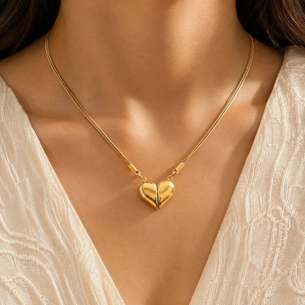 Heart Megnat pendant Necklace
