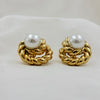 Twist Pearl Studs