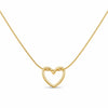 Hollow Heart Pendant Necklace