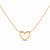 Hollow Heart Pendant Necklace