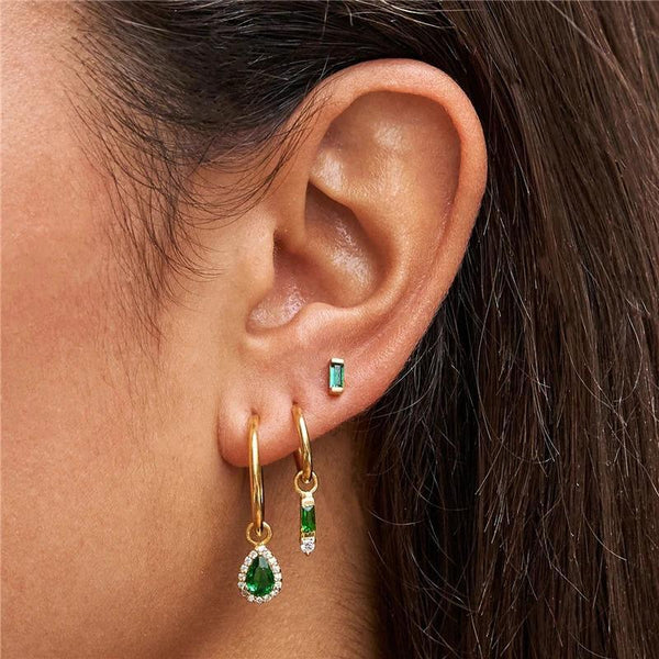Emerald Muse Earrings Set