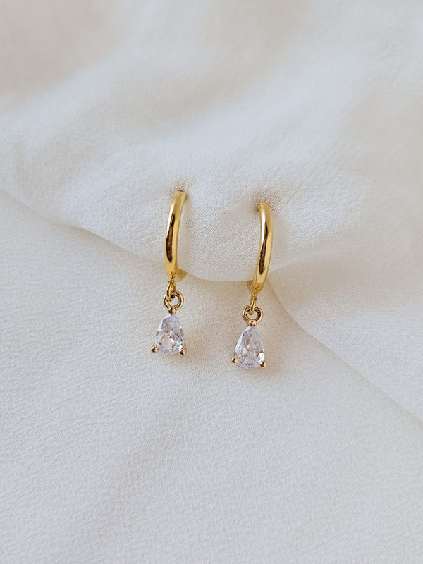 Diamond hoop Earring Set