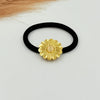 Circle Stone Flower Hair Tie