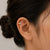 Crystal Petal Drop ball back Stud