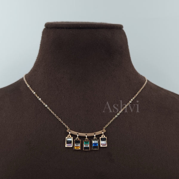 Dangling Crystal Necklace