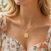 Rose Stamp Necklace