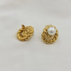 Twist Pearl Studs