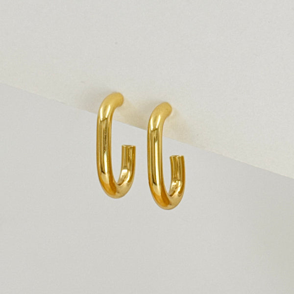 Square Edge hoops Earrings